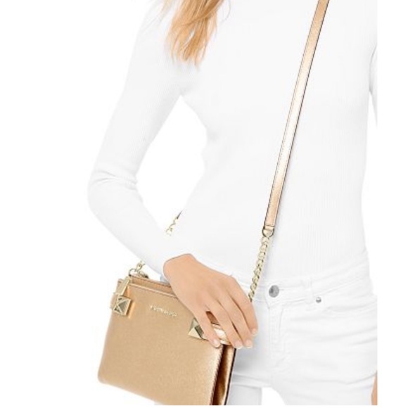 Michael kors karla leather east west crossbody Clearance